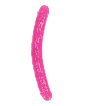 RealRock Shots RealRock 15" Double Dong Glow in the Dark - Neon Pink - Image 2