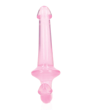 RealRock Shots RealRock Crystal Clear 6" Strapless Strap-On - Pink - Image 4
