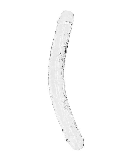 RealRock Shots RealRock Crystal Clear 13" Double Dildo - Transparent - Image 2