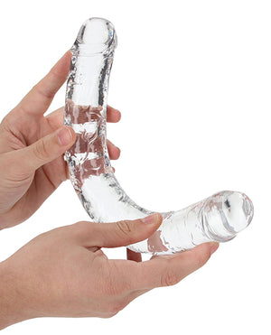 RealRock Shots RealRock Crystal Clear 13" Double Dildo - Transparent - Image 3