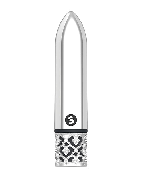 Royal Gem Shots Royal Gem Glamour Rechargeable Bullet - Silver - Image 2