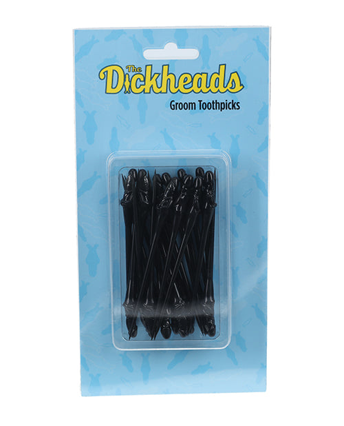 Shots Shots The Dickheads Groom Toothpicks - Black - Image 2