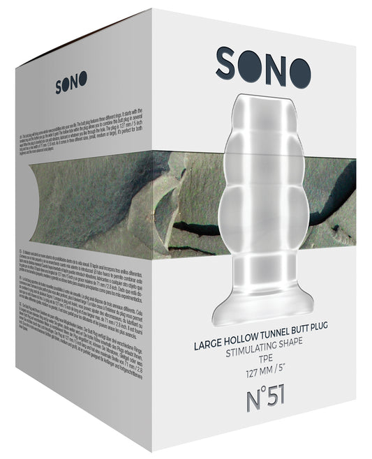 Sono Shots Sono Butt Plug - Large Clear - Image 2
