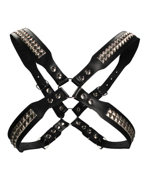 Ouch Uomo Shots Uomo Men's Pyramid Stud Body Harness - Black - Image 2