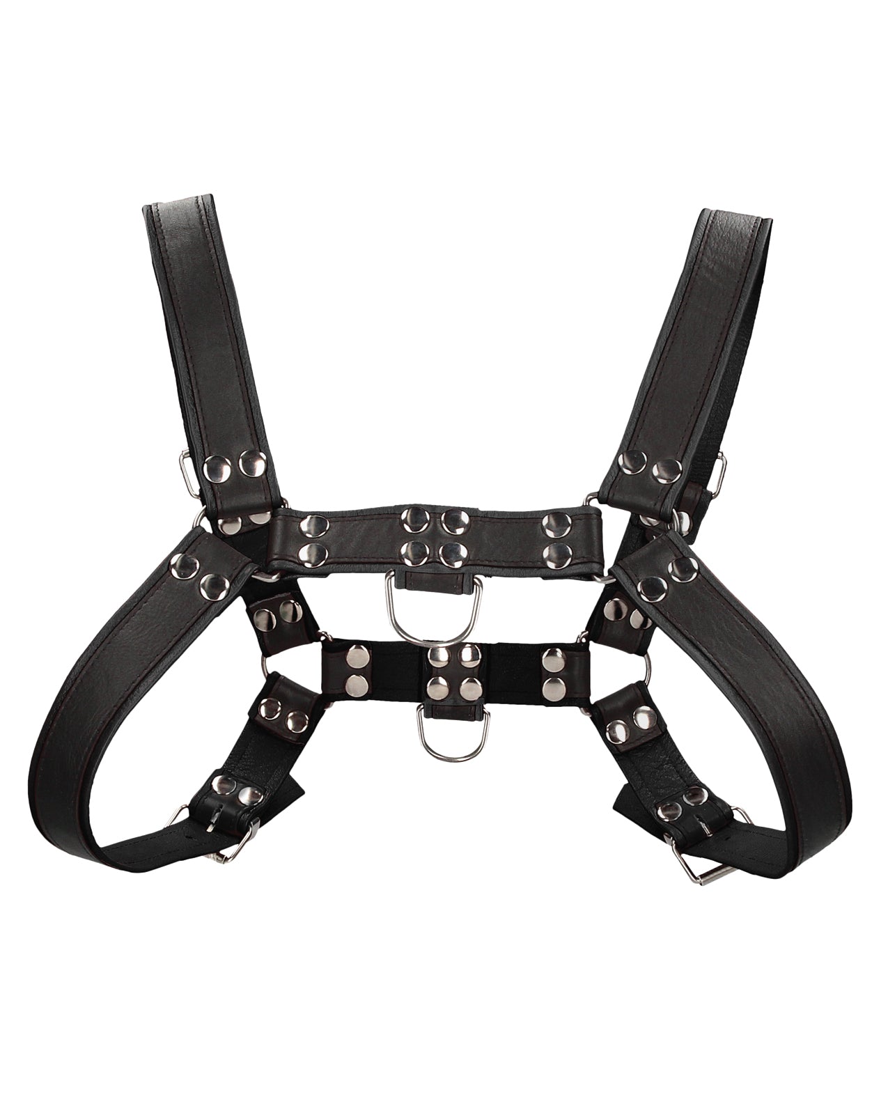 Ouch Uomo Shots Uomo Chest Bulldog Harness Large/XLarge - Black