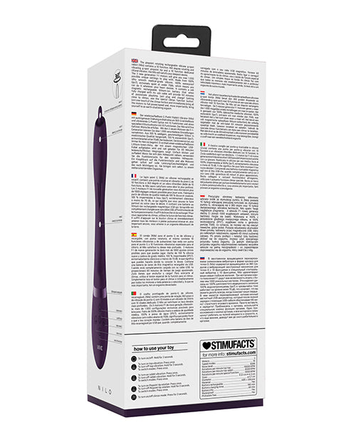Vive Shots Vive Nilo Pinpoint Rotating G-Spot Rabbit - Purple - Image 2