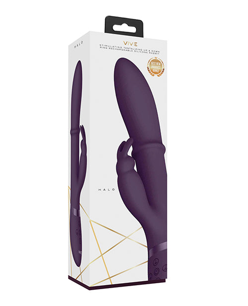 Vive Shots Vive Halo Up &amp; Down Ring G-Spot Rabbit - Purple