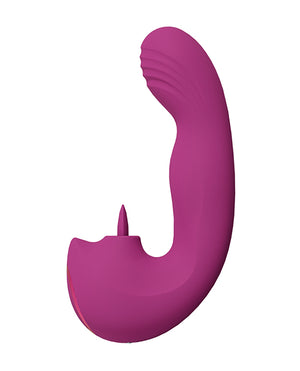Vive Shots Yumi Triple Action G-Spot Vibrator &amp; Stimulator - Pink - Image 4