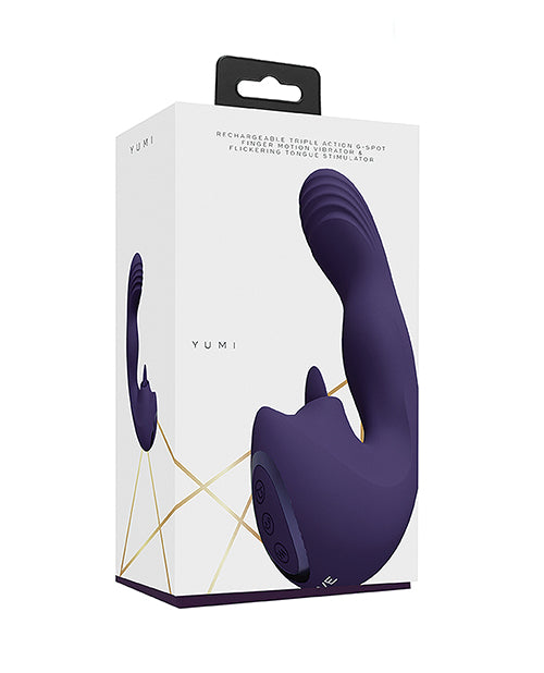 Vive Shots Yumi Triple Action G-Spot Vibrator &amp; Stimulator - Purple