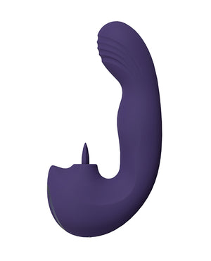 Vive Shots Yumi Triple Action G-Spot Vibrator &amp; Stimulator - Purple - Image 4