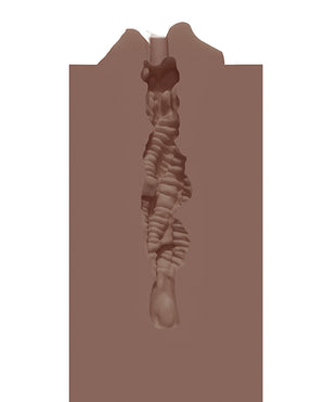 Shots Xkin RAW The Grip Small Masturbator - Brown - Image 5