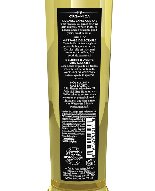Shunga Shunga Organica Kissable Massage Oil - 8 oz Exotic Green Tea - Image 2