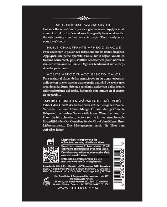 Shunga Shunga Warming Oil - 3.5 oz Exotic Fruits