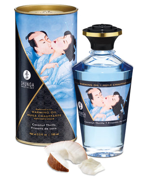 Shunga Shunga Warming Oil - 3.5 oz Coconut Thrills - Image 2