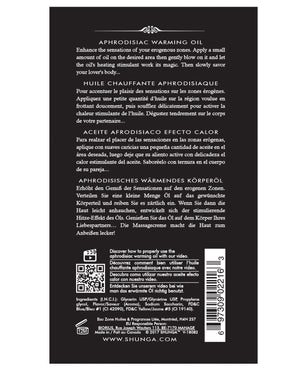 Shunga Shunga Warming Oil - 3.5 oz Midnight Sorbet - Image 2