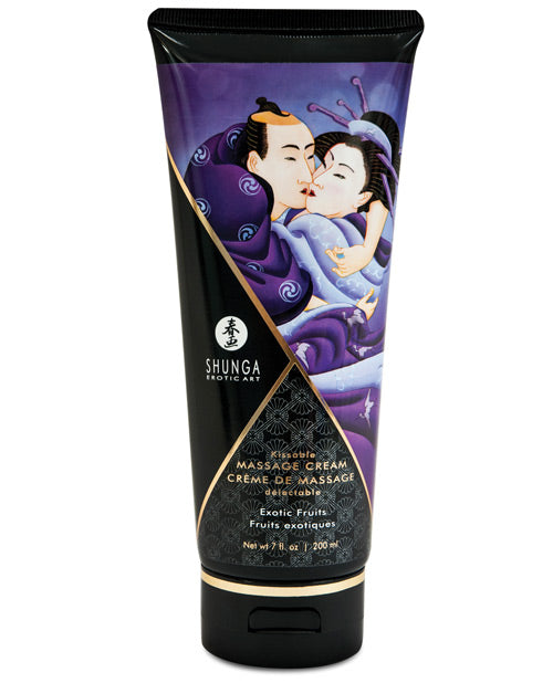 Shunga Shunga Kissable Massage Cream - 7 oz Exotic Fruits - Image 2