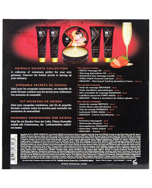Shunga Shunga Geisha's Secret Luxury Gift Set - Sparkling Strawberry Wine - Image 2