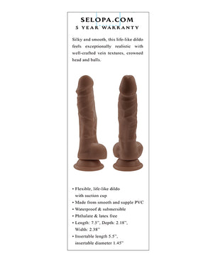 Selopa Selopa 6" Lifelike Dildo - Dark - Image 5