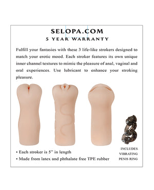 Selopa Party Pack Strokers - Light - Image 5