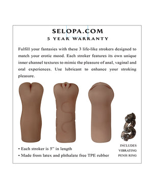 Selopa Selopa Party Pack Strokers - Dark - Image 5