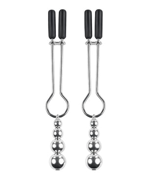 Selopa Selopa Beaded Nipple Clamps - Silver - Image 2