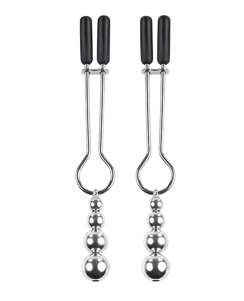 Selopa Selopa Beaded Nipple Clamps - Silver - Image 2