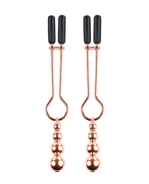 Selopa Selopa Beaded Nipple Clamps - Rose Gold - Image 2