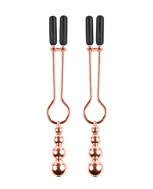 Selopa Selopa Beaded Nipple Clamps - Rose Gold - Image 2