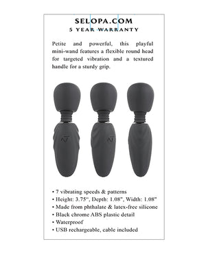 Selopa Selopa Buzz One Out Mini Wand - Black - Image 5