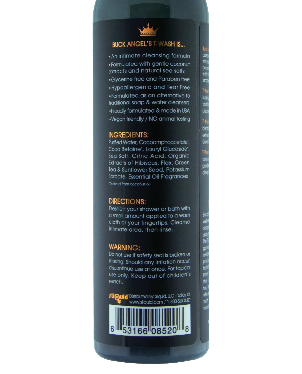 Sliquid Sliquid Buck Angel T Wash - 8.5 oz