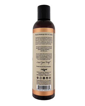 Sliquid Balance Massage Oil - 8.5 oz Cedar Mint - Image 2