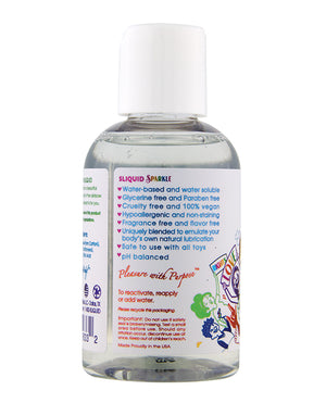 Sliquid Sliquid Naturals Sparkle Pride Water Based Lube - 4.2 oz - Image 2