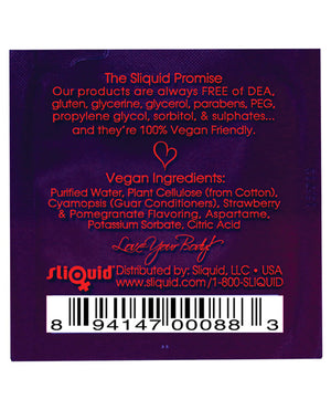 Sliquid Sliquid Swirl Lubricant Pillow - .17 oz Strawberry Pomegranate - Image 2