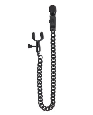 Spartacus Spartacus Adjustable Alligator Nipple Clamps w/Black Chain - Image 2