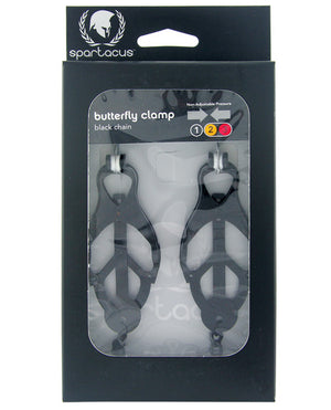 Spartacus Spartacus Black Butterfly Style Nipple Clamps w/Chain