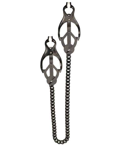 Spartacus Spartacus Black Butterfly Style Nipple Clamps w/Chain - Image 2