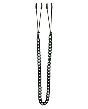 Spartacus Spartacus Adjustable Black Tweezer Nipple Clamps w/Chain