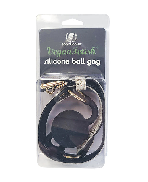 Spartacus Spartacus Silicone Gag w/Leather Lining - White Snakeskin Micro Fiber - Image 2