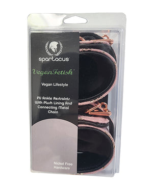Spartacus Spartacus Ankle Restraints w/Leather Lining - Pink Snakeskin Micro Fiber