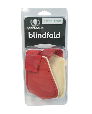 Spartacus Spartacus PU Blindfold w/Plush Lining - Red - Image 2