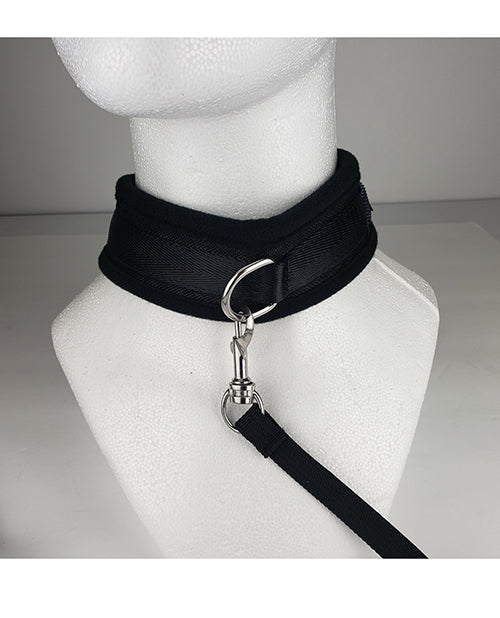 Spartacus Spartacus Collar &amp; Leash - Neoprene Black