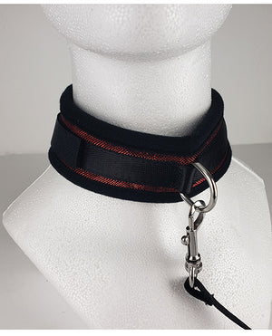Spartacus Spartacus Collar &amp; Leash - Neoprene Red