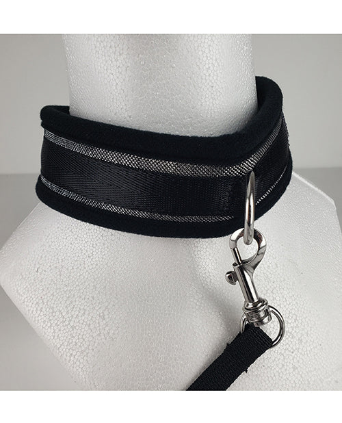 Spartacus Spartacus Collar &amp; Leash - Neoprene Silver