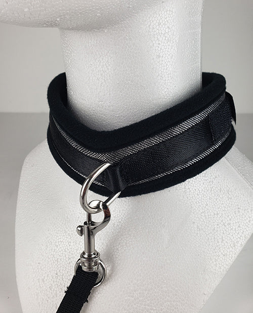 Spartacus Spartacus Collar &amp; Leash - Neoprene Silver - Image 2