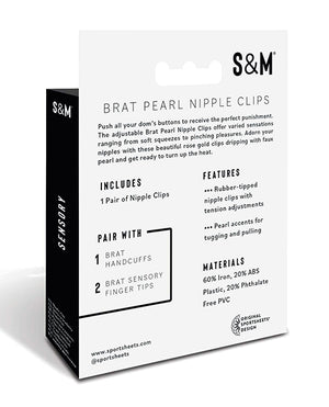 Brat Sex &amp; Mischief Brat Pearl Nipple Clips - Image 2