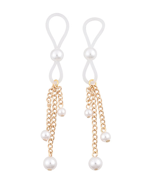 Sex &amp; Mischief Sex &amp; Mischief Pearl Nipple Ties - Image 2