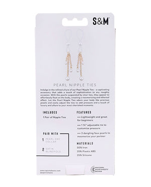 Sex &amp; Mischief Sex &amp; Mischief Pearl Nipple Ties - Image 4