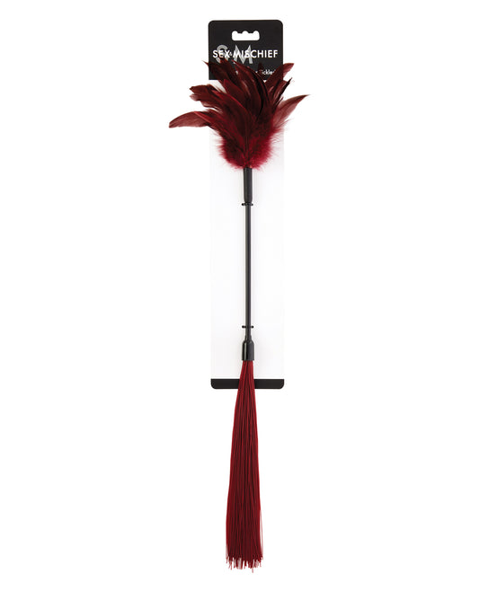 Sex &amp; Mischief Sex &amp; Mischief Enchanted Feather Tickler - Burgundy