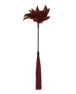 Sex &amp; Mischief Sex &amp; Mischief Enchanted Feather Tickler - Burgundy - Image 3