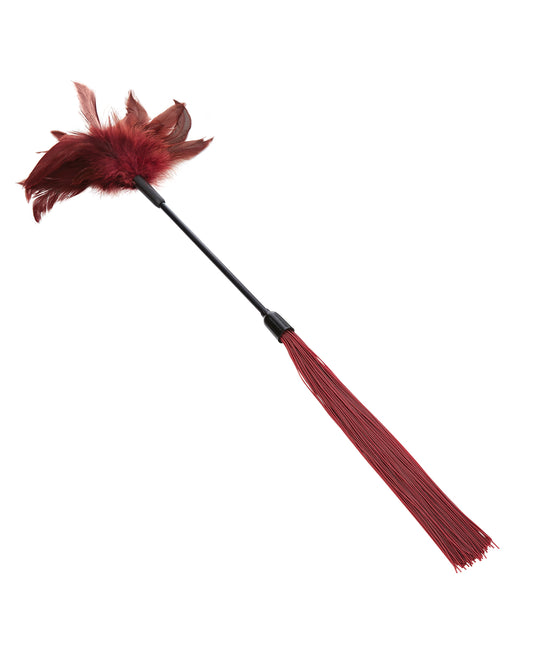 Sex &amp; Mischief Sex &amp; Mischief Enchanted Feather Tickler - Burgundy - Image 2